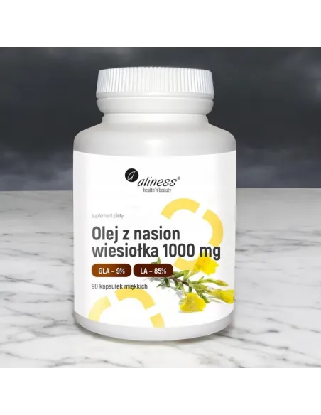 Aliness Olej z Nasion Wiesiołka 1000 mg - 90 kaps. Zdrowie i Uroda