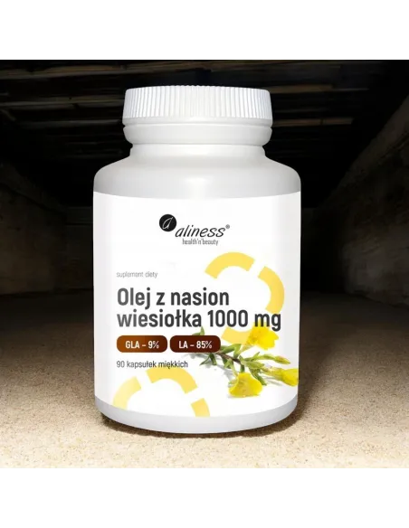 Aliness Olej z Nasion Wiesiołka 1000 mg - 90 kaps. Zdrowie i Uroda