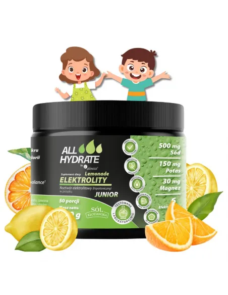 ALLHydrate Junior Lemonade - Elektrolity dla Dzieci i Młodzieży