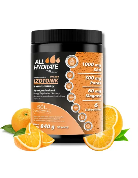 ALLHydrate Izotonik + Aminokwasy Orange - Nawodnienie i Regeneracja