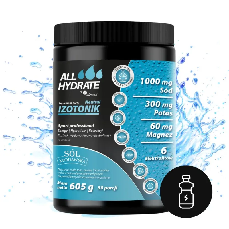 ALLHydrate Izotonik Neutral - Nawodnienie i Regeneracja | Aliness