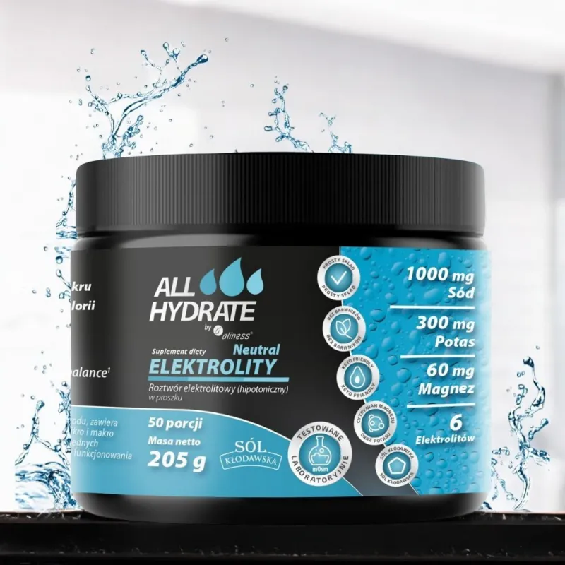 ALLHydrate Elektrolity Neutral - Nawodnienie i Równowaga Bez Cukru