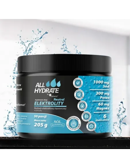 ALLHydrate Elektrolity Neutral - Nawodnienie i Równowaga Bez Cukru