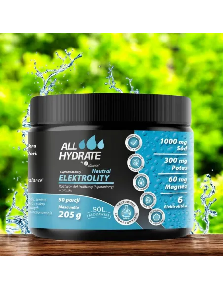 ALLHydrate Elektrolity Neutral - Nawodnienie i Równowaga Bez Cukru