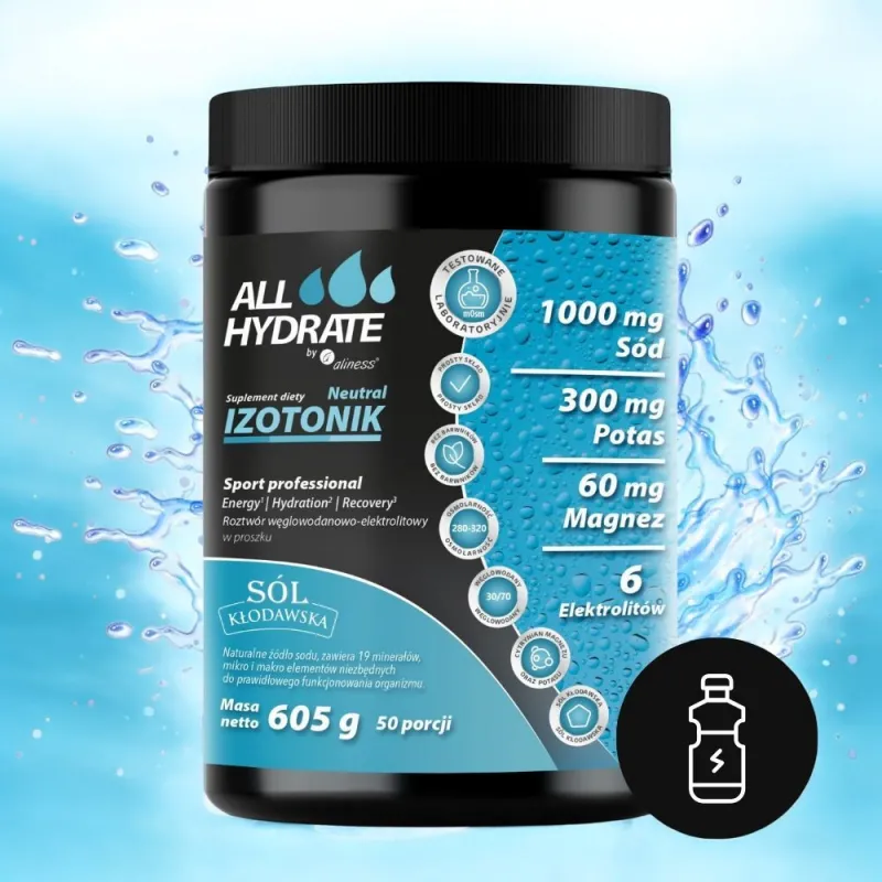 ALLHydrate Izotonik Neutral - Nawodnienie i Regeneracja | Aliness