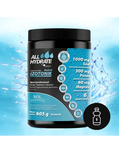 ALLHydrate Izotonik Neutral - Nawodnienie i Regeneracja | Aliness