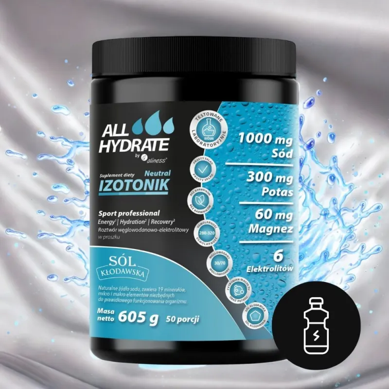 ALLHydrate Izotonik Neutral - Nawodnienie i Regeneracja | Aliness