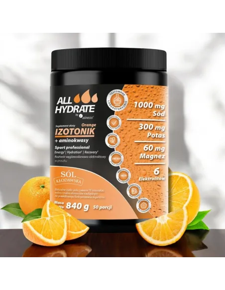 ALLHydrate Izotonik + Aminokwasy Orange - Nawodnienie i Regeneracja