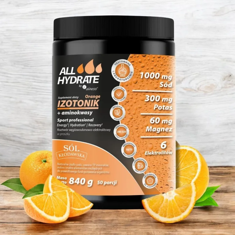 ALLHydrate Izotonik + Aminokwasy Orange - Nawodnienie i Regeneracja