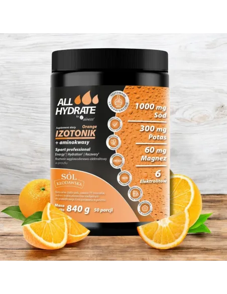 ALLHydrate Izotonik + Aminokwasy Orange - Nawodnienie i Regeneracja