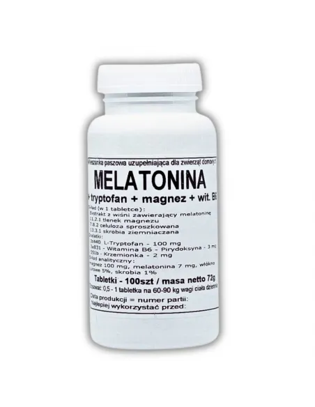 Podkowa Melatonina + Tryptofan + Magnez + B6  - Naturalny Suplement