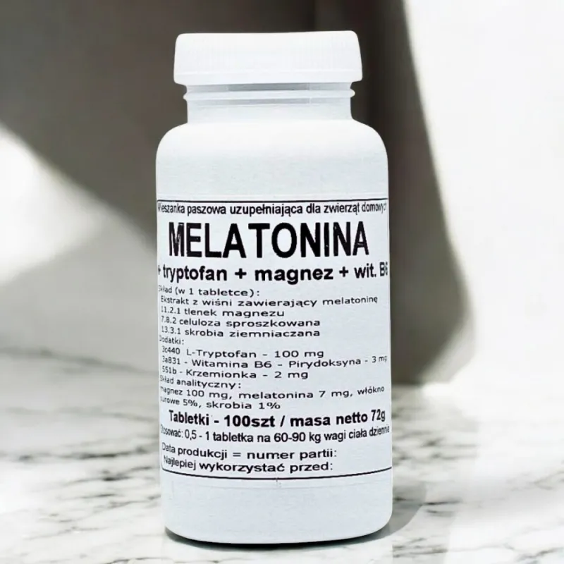 Podkowa Melatonina + Tryptofan + Magnez + B6  - Naturalny Suplement