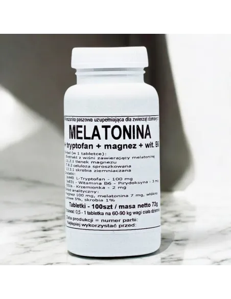 Podkowa Melatonina + Tryptofan + Magnez + B6  - Naturalny Suplement