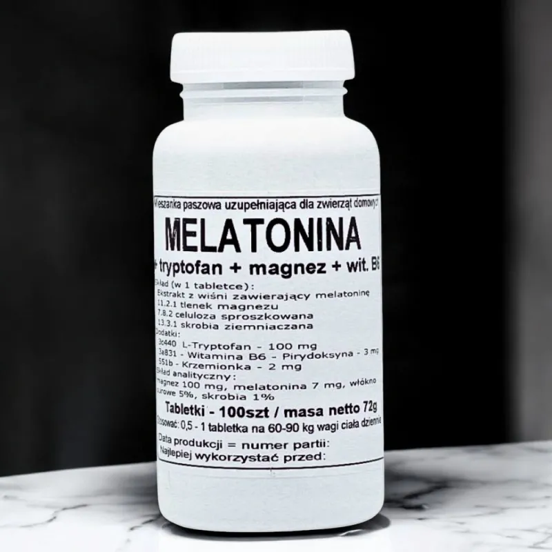 Podkowa Melatonina + Tryptofan + Magnez + B6  - Naturalny Suplement