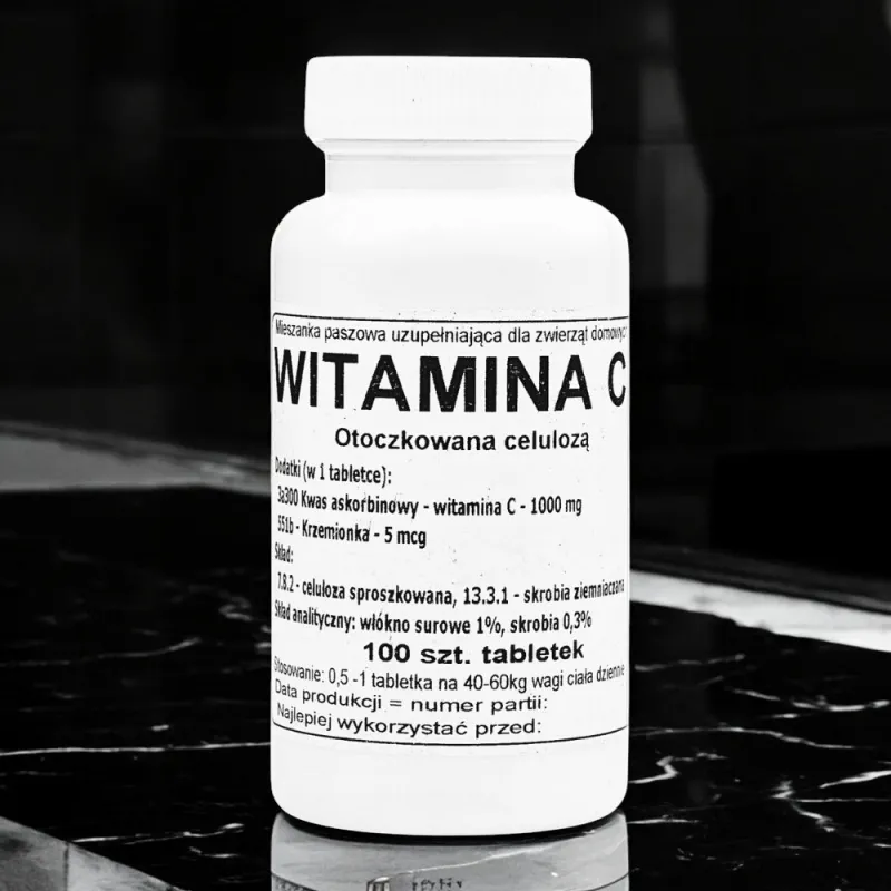 Witamina C Otoczkowana Celulozą - 100 Tabletek od marki Podkowa!