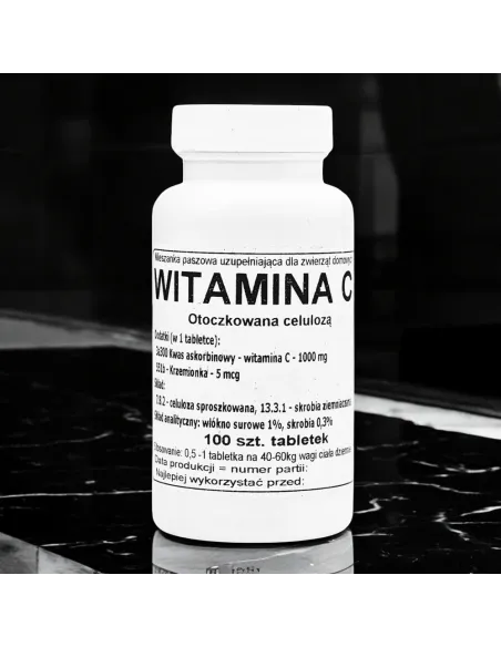 Witamina C Otoczkowana Celulozą - 100 Tabletek od marki Podkowa!