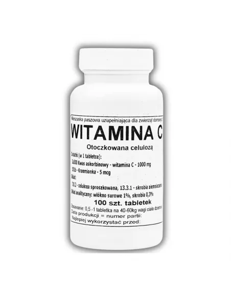 Witamina C Otoczkowana Celulozą - 100 Tabletek od marki Podkowa!