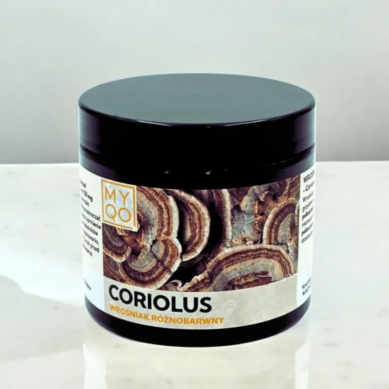 MYQO Coriolus BIO Wrośniak różnobarwny 500mg 90 kaps - Wzmocnij Odporność