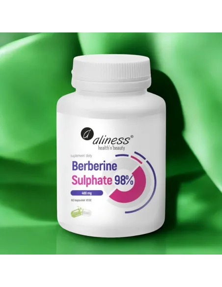 Berberyna 98% 400 mg Aliness - 60 kaps. vege