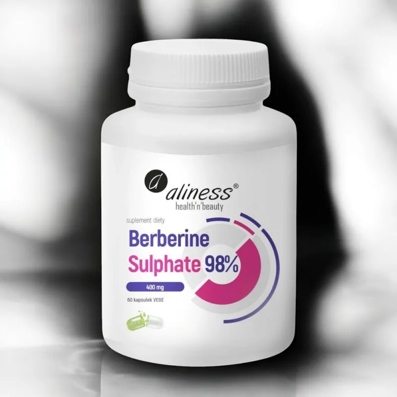 Berberyna 98% 400 mg Aliness - 60 kaps. vege