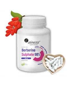 Berberyna 98% 400 mg Aliness - 60 kaps. vege