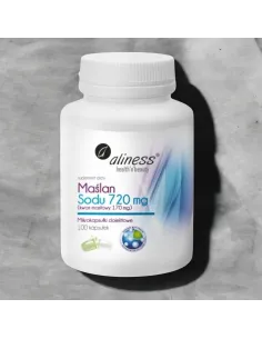 Maslan sodu 720 mg od Aliness - 100 kaps. vege 2