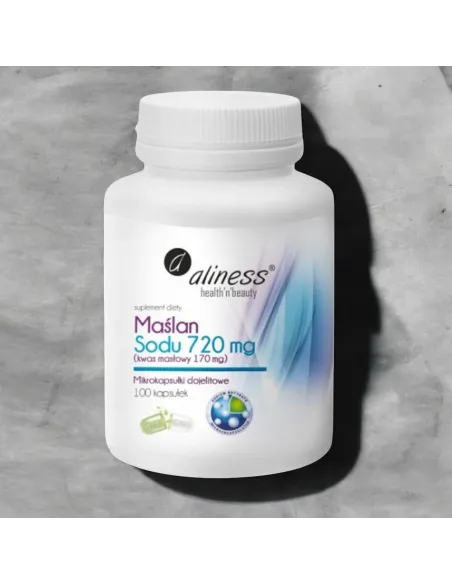 Maślan Sodu 550 mg od Aliness - Wspiera Zdrowie Jelit
