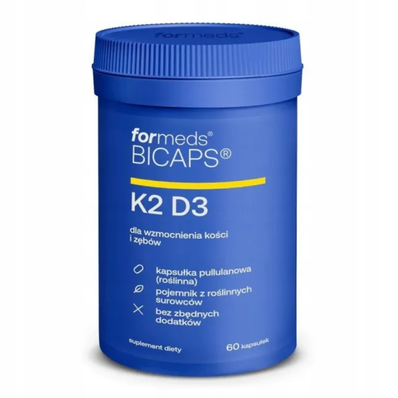 ForMeds BICAPS K2 D3: Naturalne Witaminy K2 i D3 w 1 Kapsułce