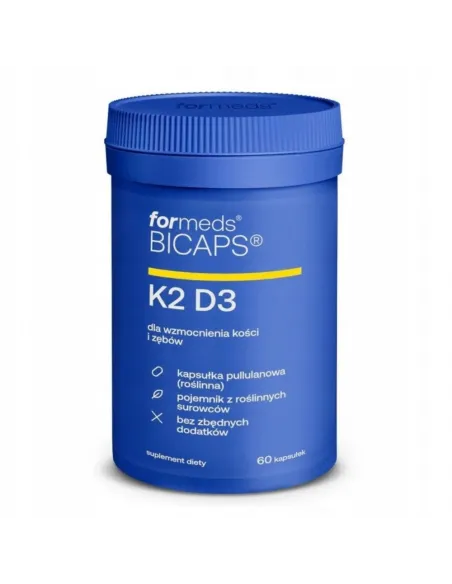 ForMeds BICAPS K2 D3: Naturalne Witaminy K2 i D3 w 1 Kapsułce