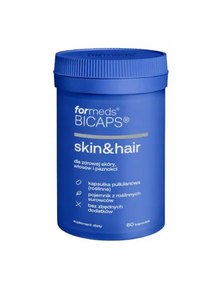 Formeds BICAPS Skin&Hair - Biotyna, Cynk, Selen - Zdrowa Skóra i Włosy