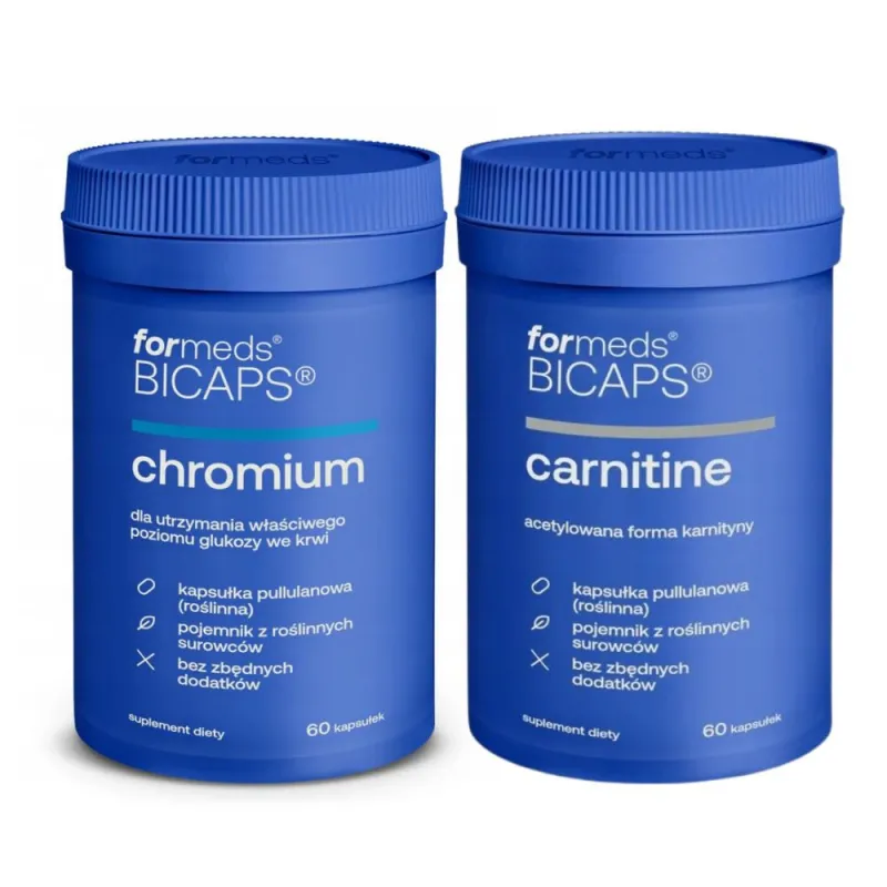 Zestaw FORMEDS BICAPS® CARNITINE + CHROMIUM | Wsparcie Metabolizmu