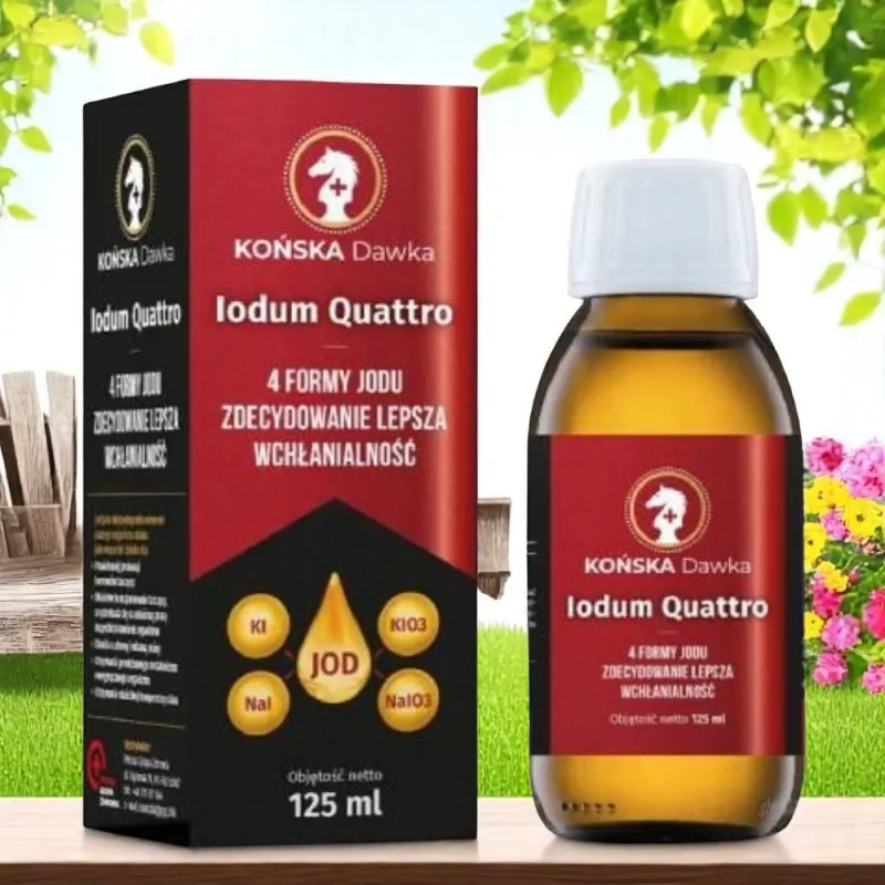 Końska Dawka IODUM QUATTRO 125 ml – Jod dla tarczycy i witalności