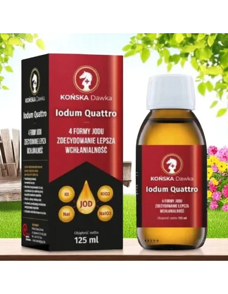 Końska Dawka IODUM QUATTRO 125 ml – Jod dla tarczycy i witalności