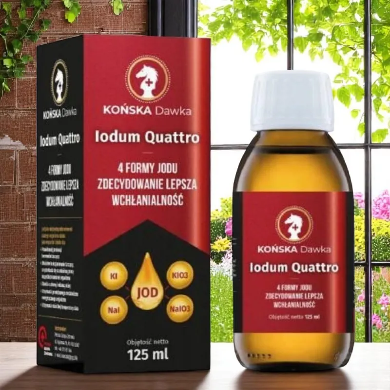 Końska Dawka IODUM QUATTRO 125 ml – Jod dla tarczycy i witalności