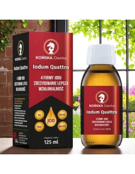 Końska Dawka IODUM QUATTRO 125 ml – Jod dla tarczycy i witalności