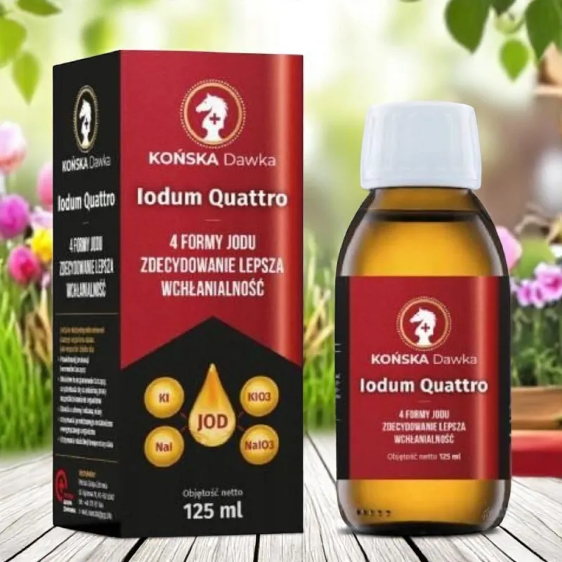 Końska Dawka IODUM QUATTRO 125 ml – Jod dla tarczycy i witalności
