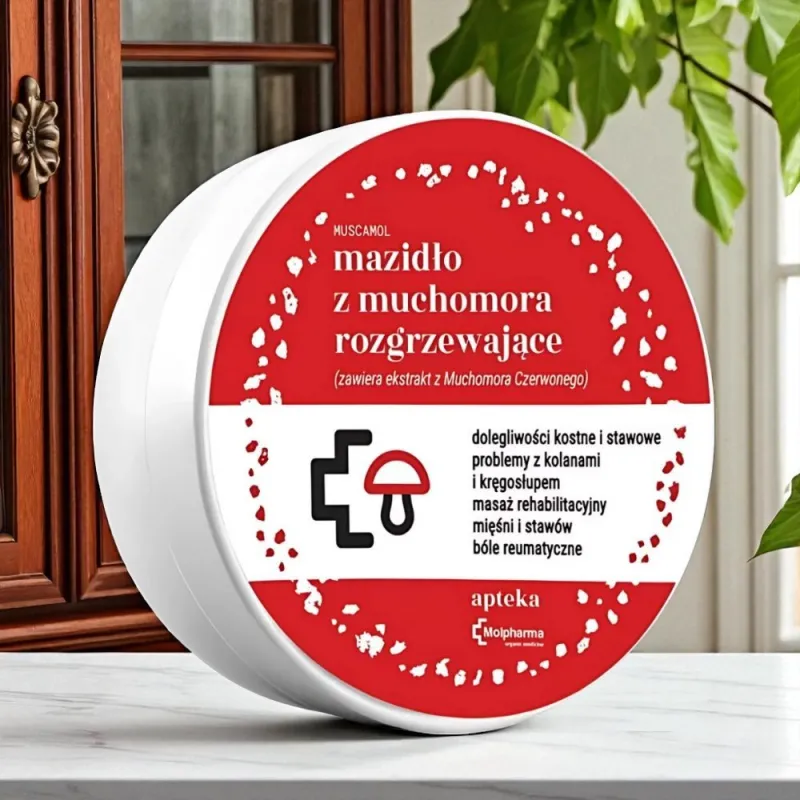 MOLPHARMA Mazidło rozgrzewające z muchomora 200 ml