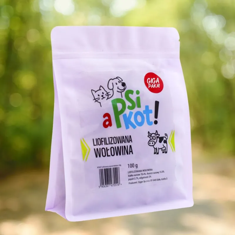 Przysmak Liofilizowany Indyk 100% dla Psa i Kota Naturalnie z Kotfina