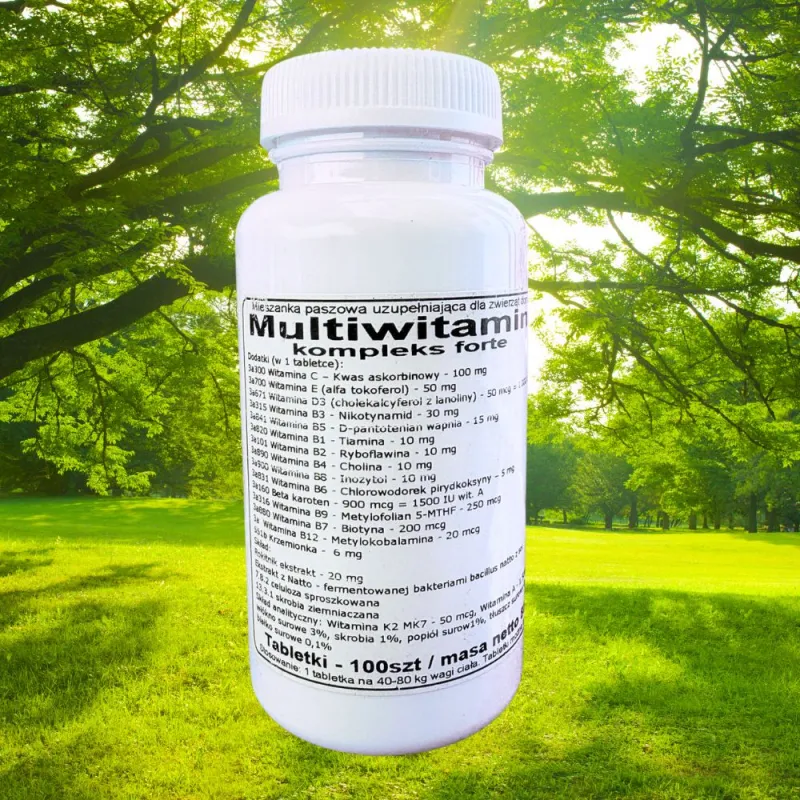 Multiwitamina Kompleks Forte 90 szt. Podkowa – Dla Psa, Kota, Konia