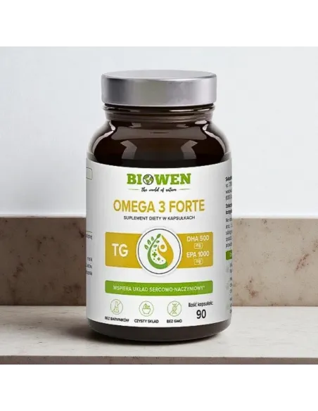 Omega 3 Forte Biowen – wysoka dawka EPA i DHA | Suplement diety