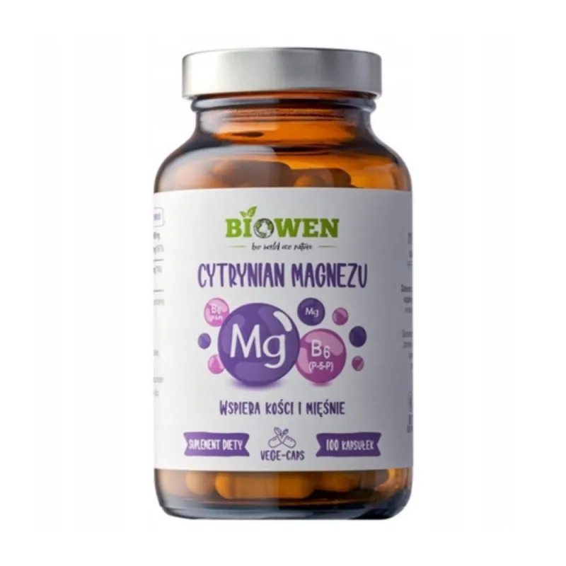 Cytrynian Magnezu + B6 Biowen – wysoka przyswajalność i wsparcie
