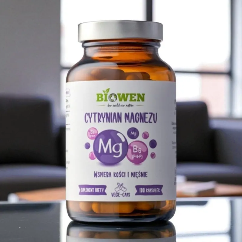 Cytrynian Magnezu + B6 Biowen – wysoka przyswajalność i wsparcie