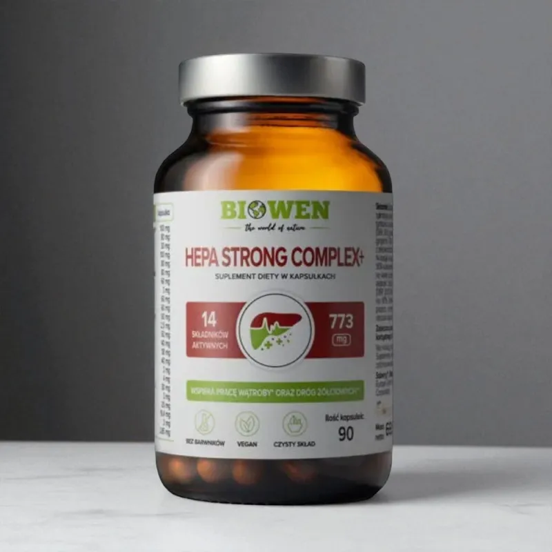 BIOWEN Hepa Strong Complex 100 kapsułek – ostropest, karczoch, kurkuma