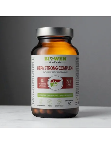 BIOWEN Hepa Strong Complex 100 kapsułek – ostropest, karczoch, kurkuma