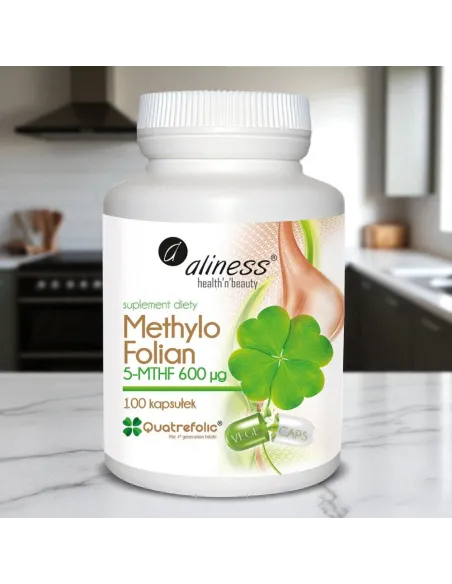 Methylo Folian 5-MTHF 600 µg VEGE — 100 kapsułek | Quaterfolic