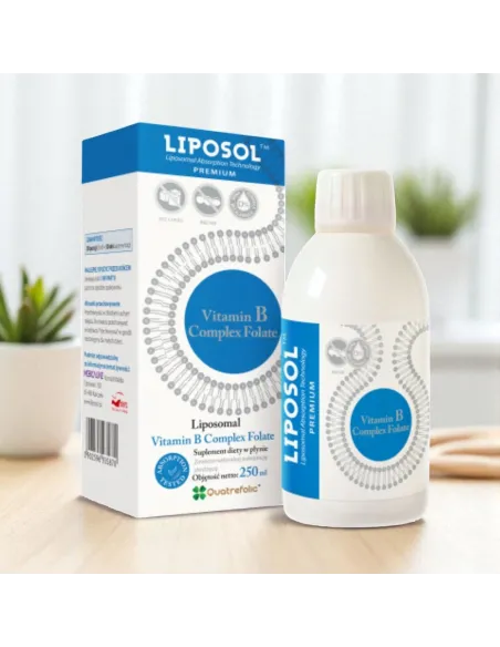 Liposol B-Complex Folate 100™ 250 ml – Kompleks witamin B w liposomach