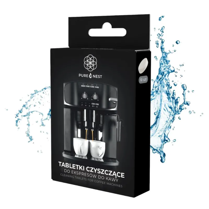 PURE NEST Uniwersalne Tabletki do Czyszczenia Ekspresu | 10 szt.