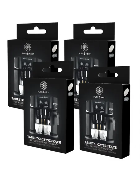 PURE NEST Tabletki do Czyszczenia Ekspresu 4x10 szt. | Uniwersalne
