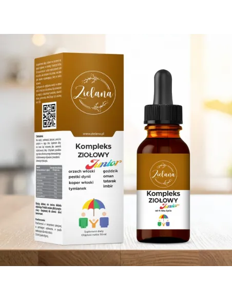 Kompleks Ziołowy Zielana dla Dzieci – Odporność i Trawienie