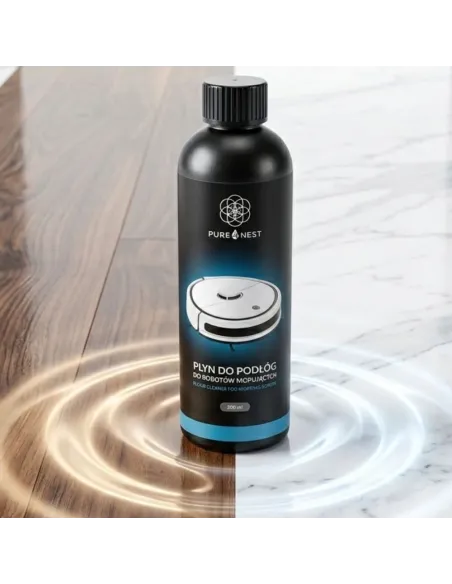 PURE NEST Płyn do robotów mopujących bez smug | Do paneli i płytek